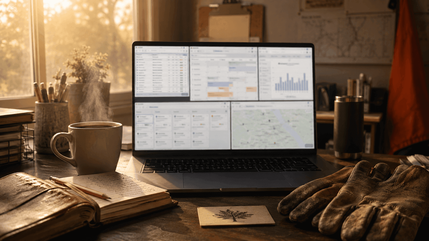A branch manager at 7 a.m. with five software tabs open trying to answer a single question
